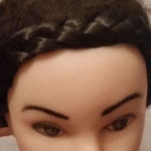 3 strand synthetic braided headband adjustable